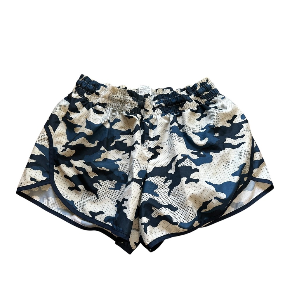 Athletic Works Girls Camo Shorts L(12-14) Elastic Waist Activewear Casual